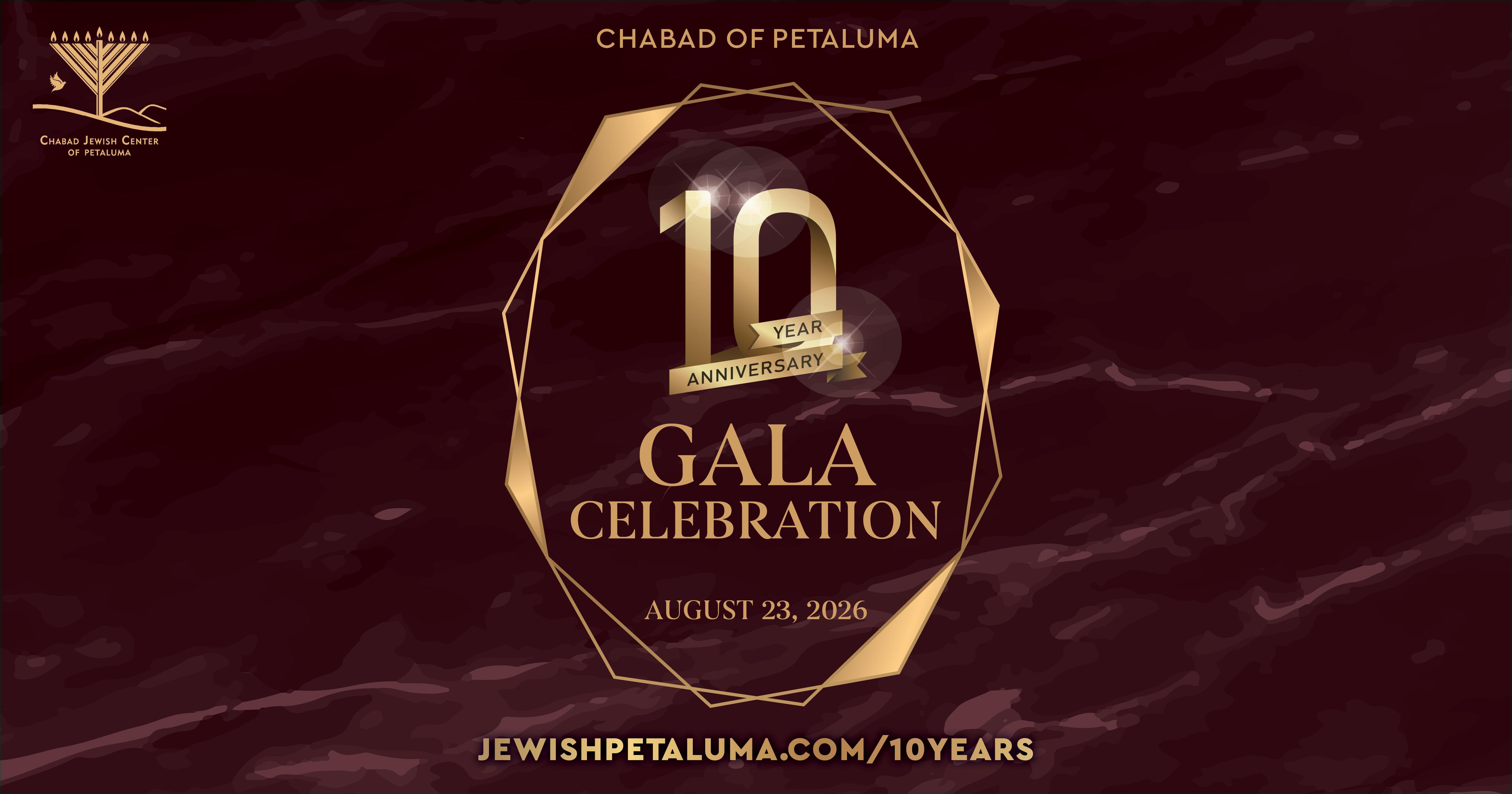 Chabad Petaluma Gala Banner